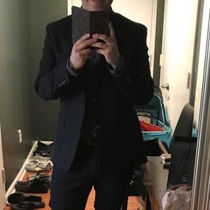 Alfani Red Slim Fit Blazer